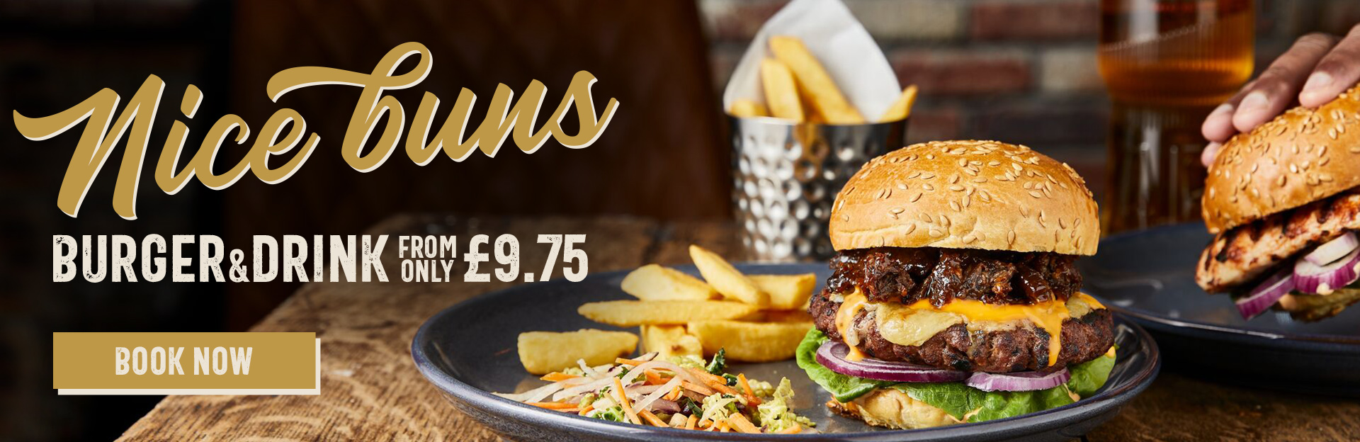 Burger & Drink at Monkseaton Arms
